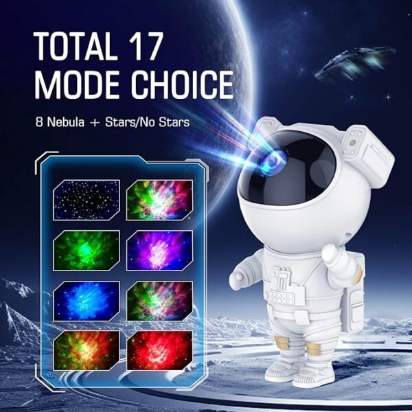 Astronaut Galaxy Projector – Remote-Controlled Starry Night Light - Image 12