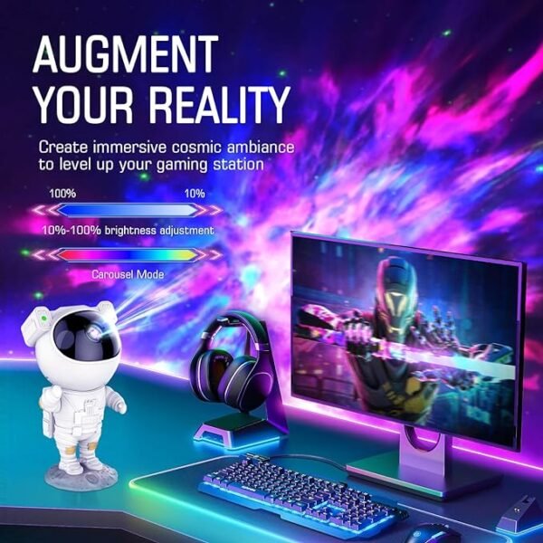 Astronaut Galaxy Projector – Remote-Controlled Starry Night Light - Image 7