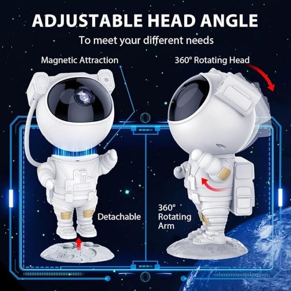 Astronaut Galaxy Projector – Remote-Controlled Starry Night Light - Image 2
