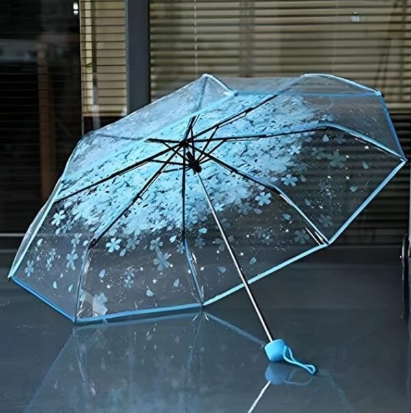 Transparent Umbrella Cherry Blossom Korean Version (100% Original) - Image 2