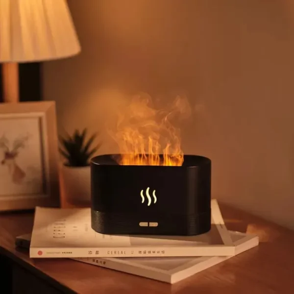 Flame Humidifier Led Night Light Fire Humidifier Aroma Diffuser Humidifier