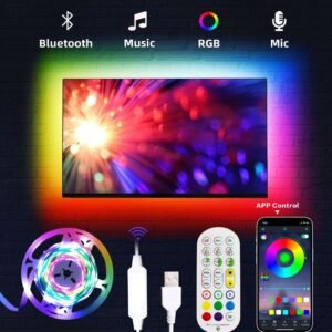 16 Feet RGB USB Music Sync Strip Mood Light (App and Remote control)
