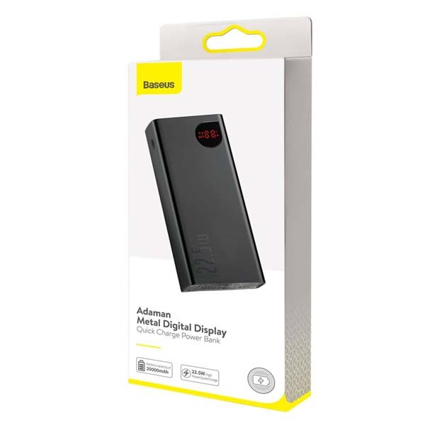 Baseus Adaman 22.5W 20000mAh Metal Digital Display Quick Charge Power Bank - Image 2
