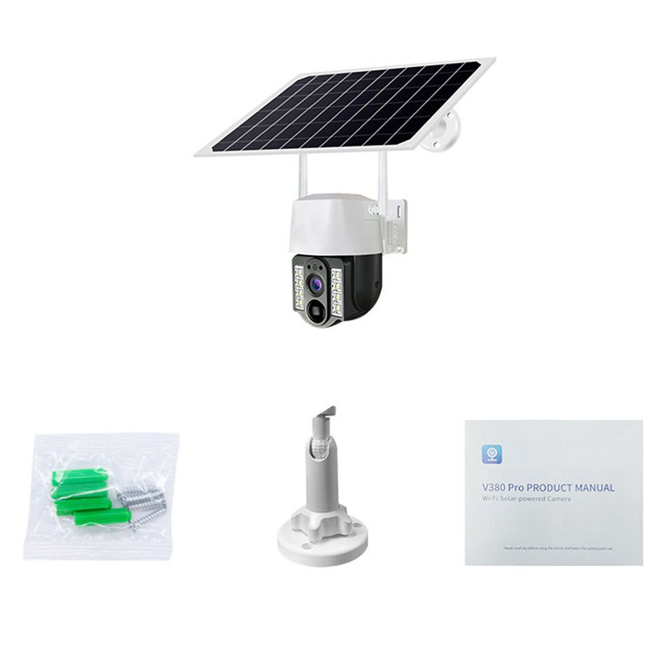 V380 PRO Waterproof IP66 3MP Solar Battery Powered Camera - Image 2