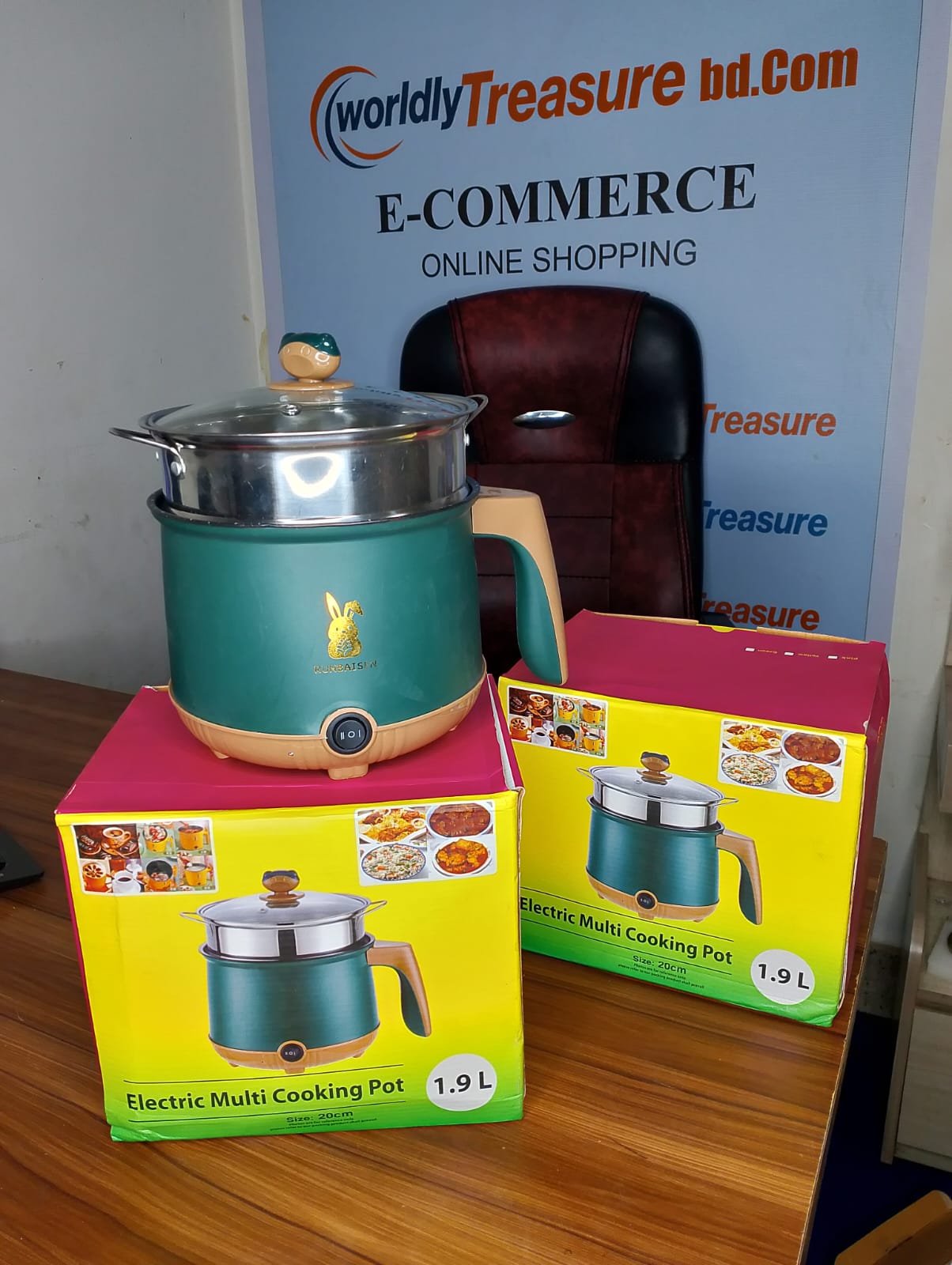 Runbaisen Electric Rice Cooker Small Multi Cooker 1.9 Ltr - Image 2