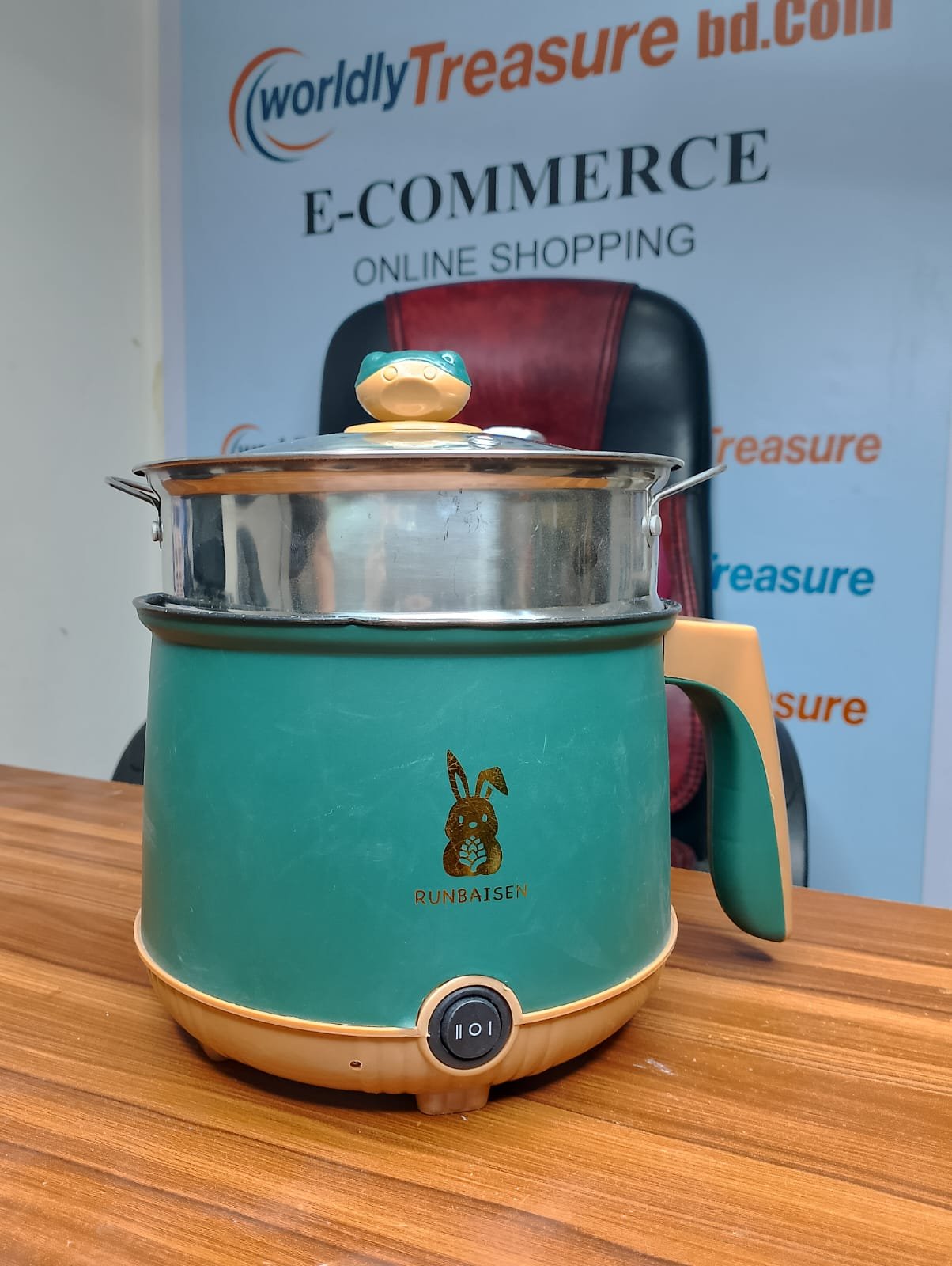 Runbaisen Electric Rice Cooker Small Multi Cooker 1.9 Ltr - Image 3