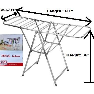 Heavy SS Home Intuition Foldable Clothes Drying Rack Dryer - Image 3
