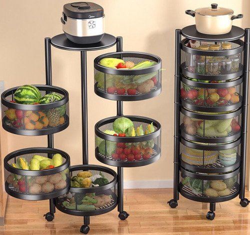 5 Layer Steel Kitchen Storage Organizer - Image 2