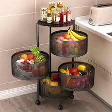 4 Layer Steel Kitchen Storage Organizer