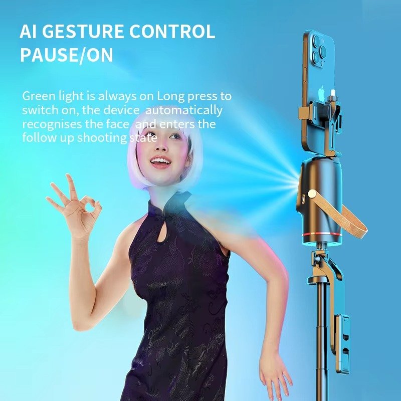 Q03 Auto Face Tracking AI Gimbal Stabilizer Tripod - Image 2