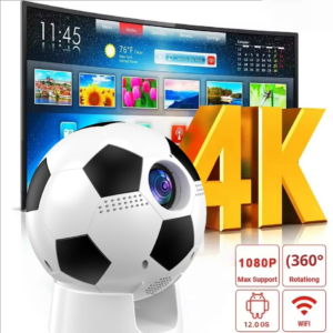 Football Projector-Android 11 LED Portable Smart Multimedia Projector
