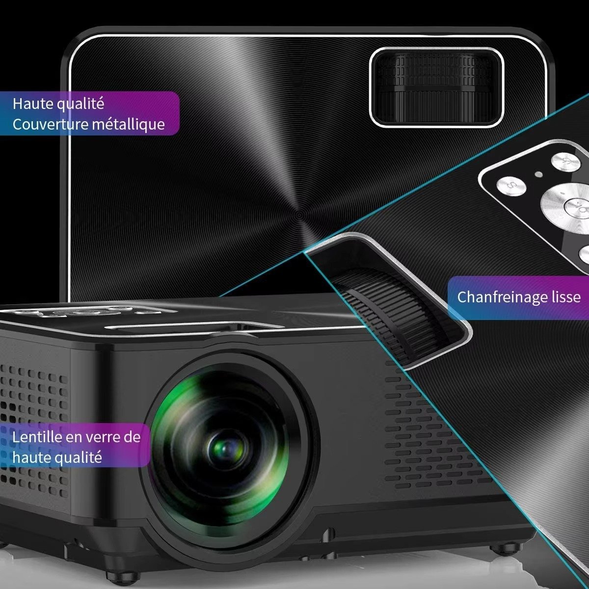 Cheerlux C9 Multimedia Projector with Dish Connection - Image 6