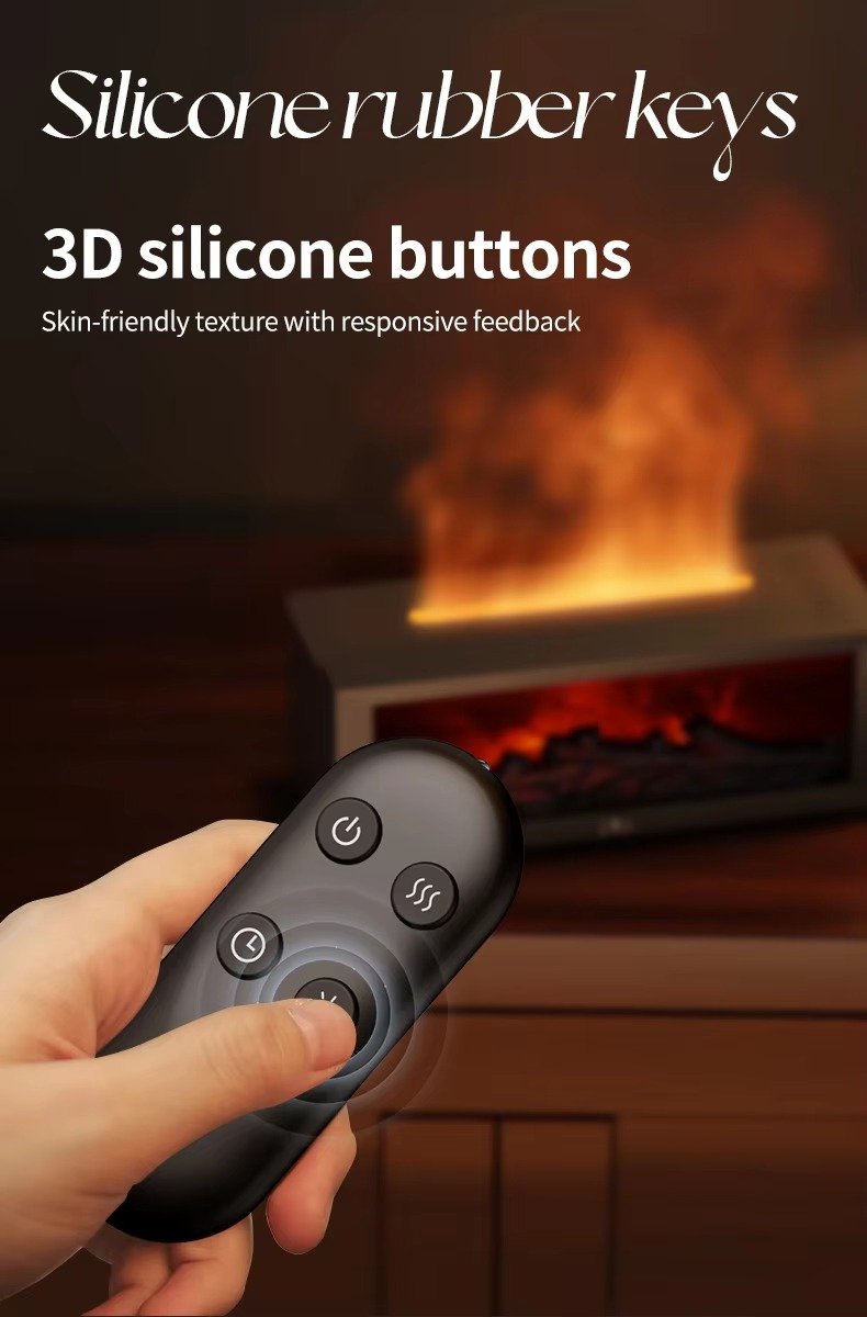 Premium 3D Charcoal Fireplace Humidifier with Remote Control - Image 12