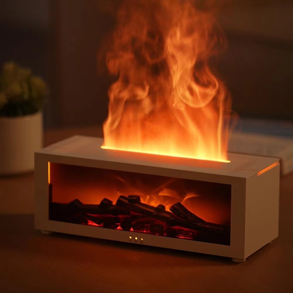 Premium 3D Charcoal Fireplace Humidifier with Remote Control - Image 6