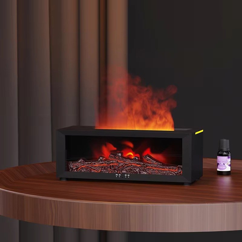Premium 3D Charcoal Fireplace Humidifier with Remote Control - Image 4