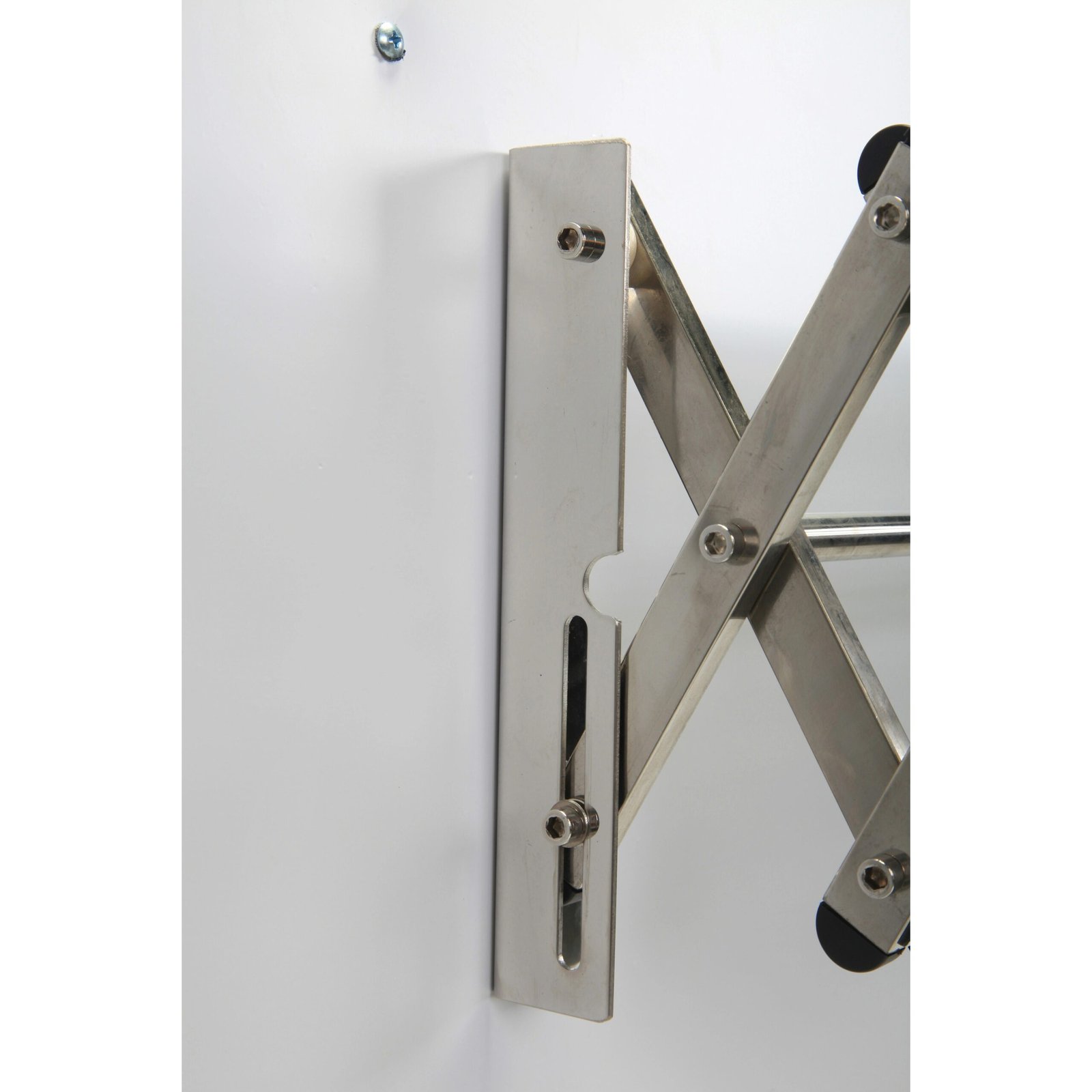 8 Layer Folding Stainless Steel Drying Rack Wall Mount Hanger - Image 4