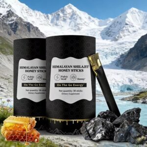 Himalayan Shilajit Sticks With Organic Honey, Saffron