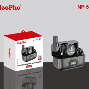 NeePho NP-59 Wireless Collar Clip Button Microphone