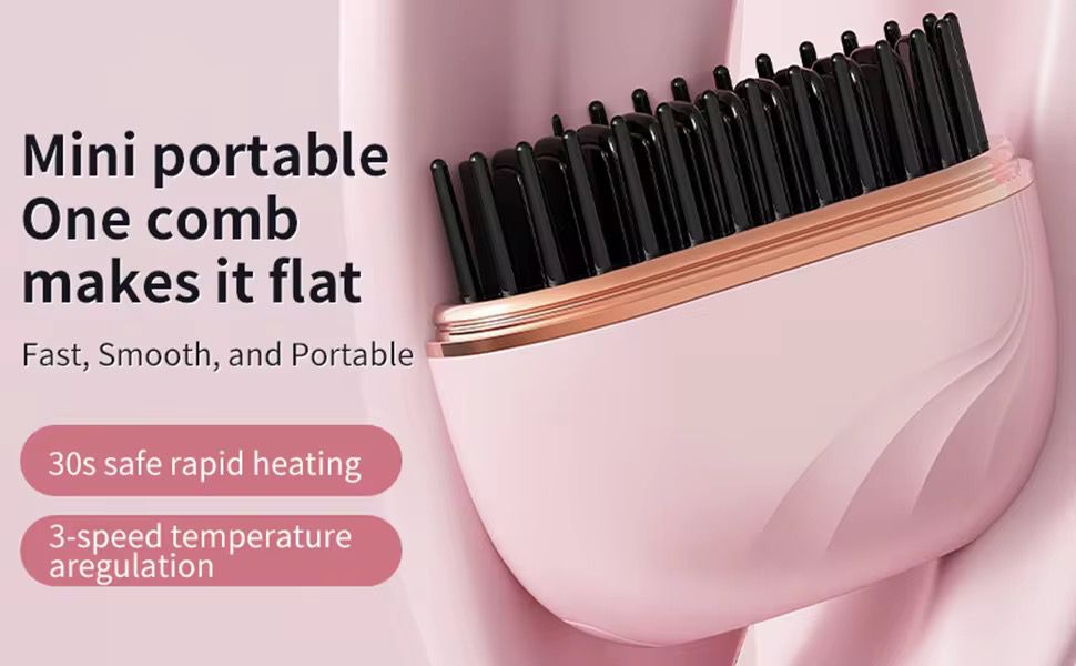 Straight Hair Comb Wireless Portable - Image 2