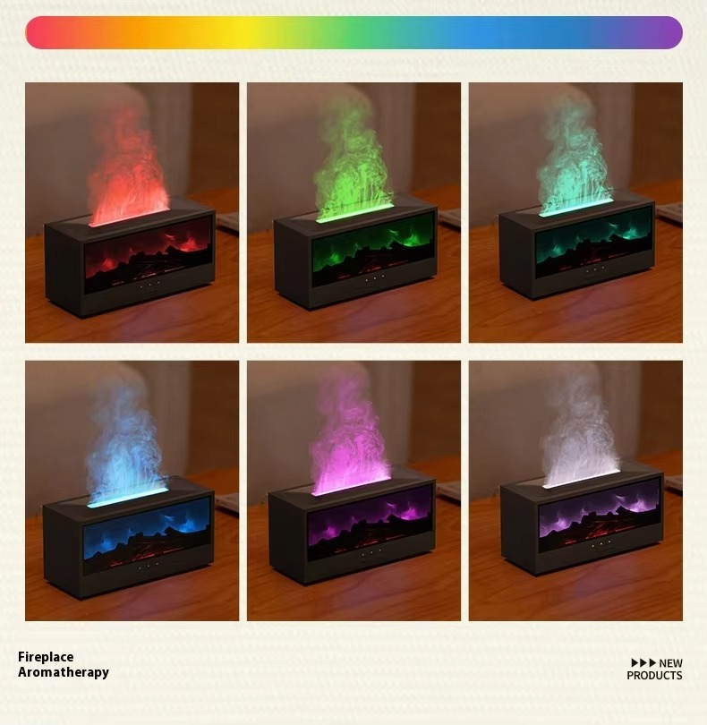 Premium 3D Charcoal Fireplace Humidifier with Remote Control - Image 5