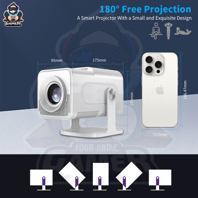 HCS 350pro High Quality Android Projector - Image 5