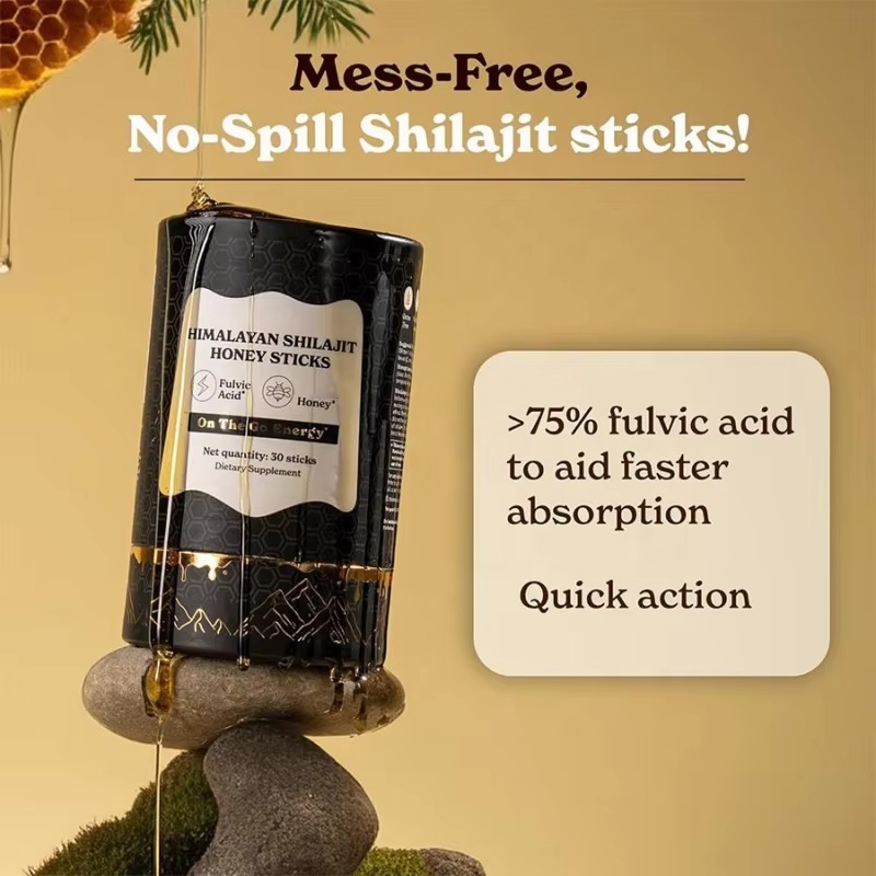 Himalayan Shilajit Sticks With Organic Honey, Saffron - Image 5