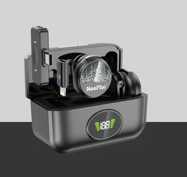 NeePho NP-59 Wireless Collar Clip Button Microphone - Image 4