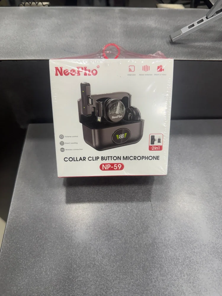 NeePho NP-59 Wireless Collar Clip Button Microphone - Image 6