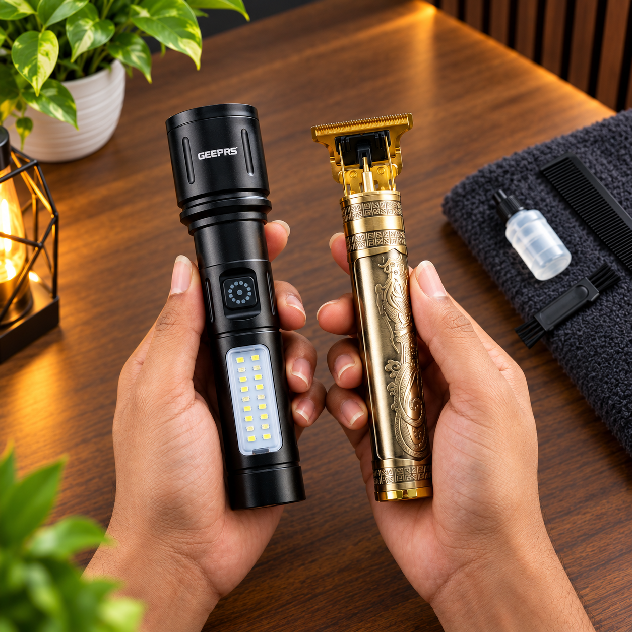 Vintage T9 & Waterproof Aluminum Torch Light