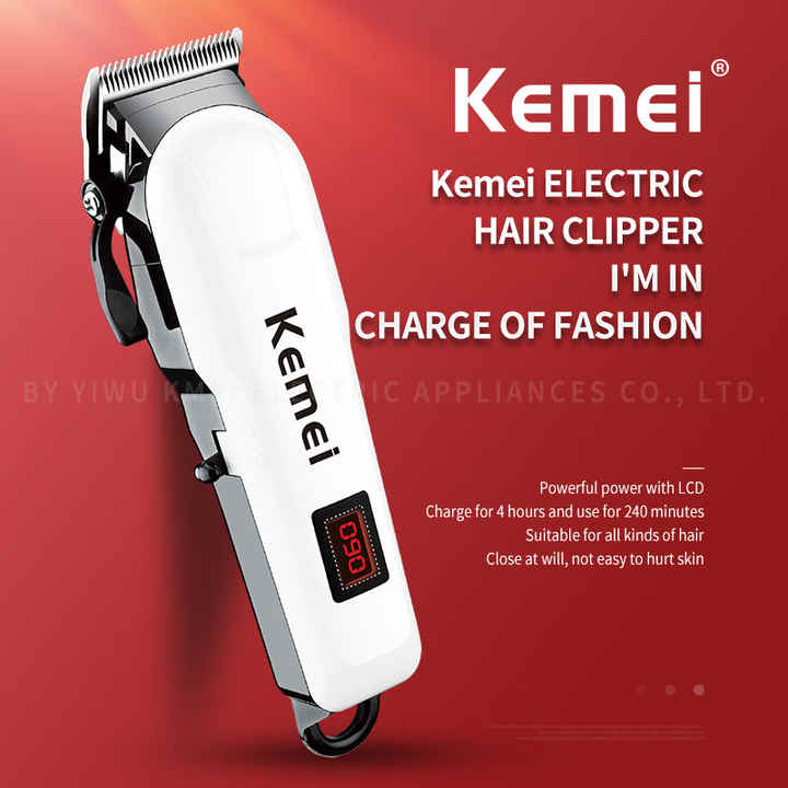 Kemei KM-809A Professional Rechargeable Hair Clipper & Trimmer - Image 2